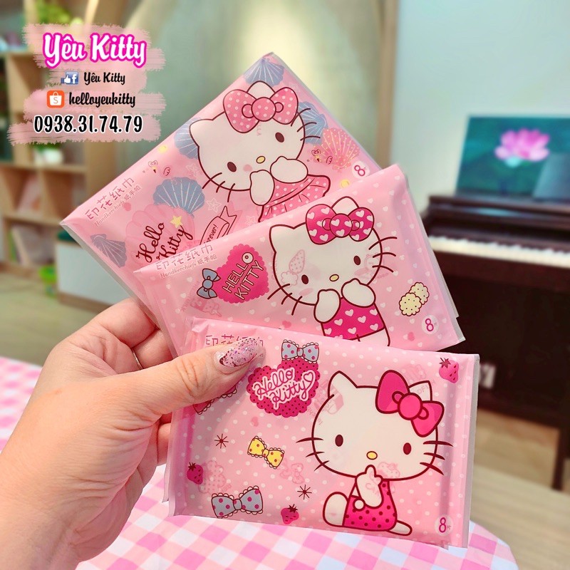 KHĂN GIẤY BỎ TÚI HELLO KITTY