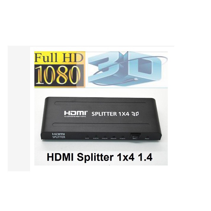 Bộ chia HDMI 1 RA 4 4KX 2K 3D ,Bộ Chia HDMI 1 Vào 4 Ra 4K x 2K (mẫu mới)