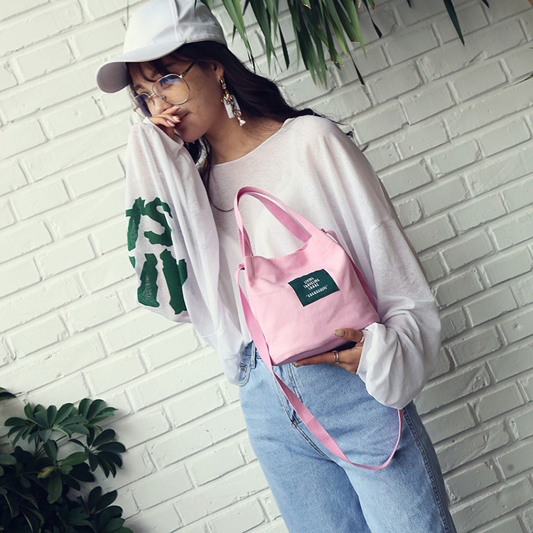 【Hàng Hot】Túi Xách Đeo ChéoCanvas Bags Hàn Quốc phong cách5 màu có sẵn giá rẻ siêu bền đẹp (HS)
