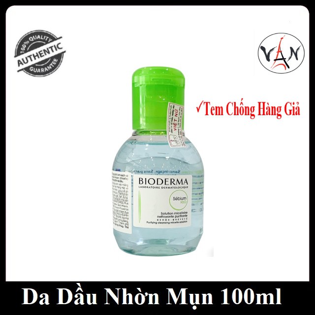 [Tem Chính Hãng] Nước tẩy trang bioderma sebium sensibio xanh hồng da dầu nhờn mụn 100ml 500ml | BigBuy360 - bigbuy360.vn