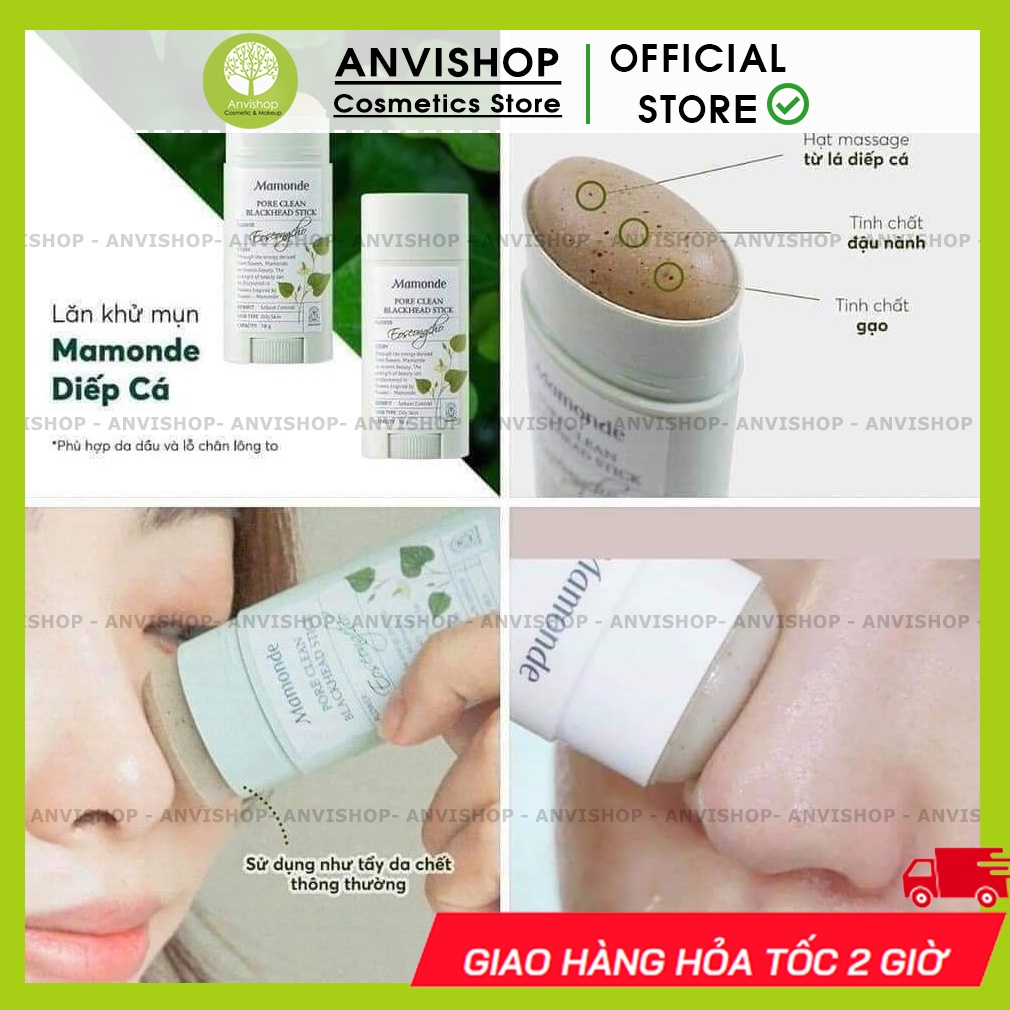 Sáp Giảm mụn đầu đen Mamonde Pore clean blackhead stick