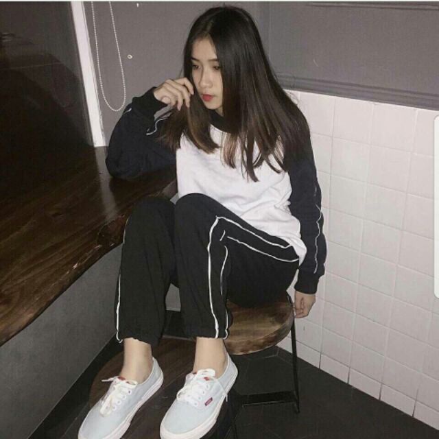 Quần Jogger Nữ Phối 2 Sọc SIêu Cá Tính
