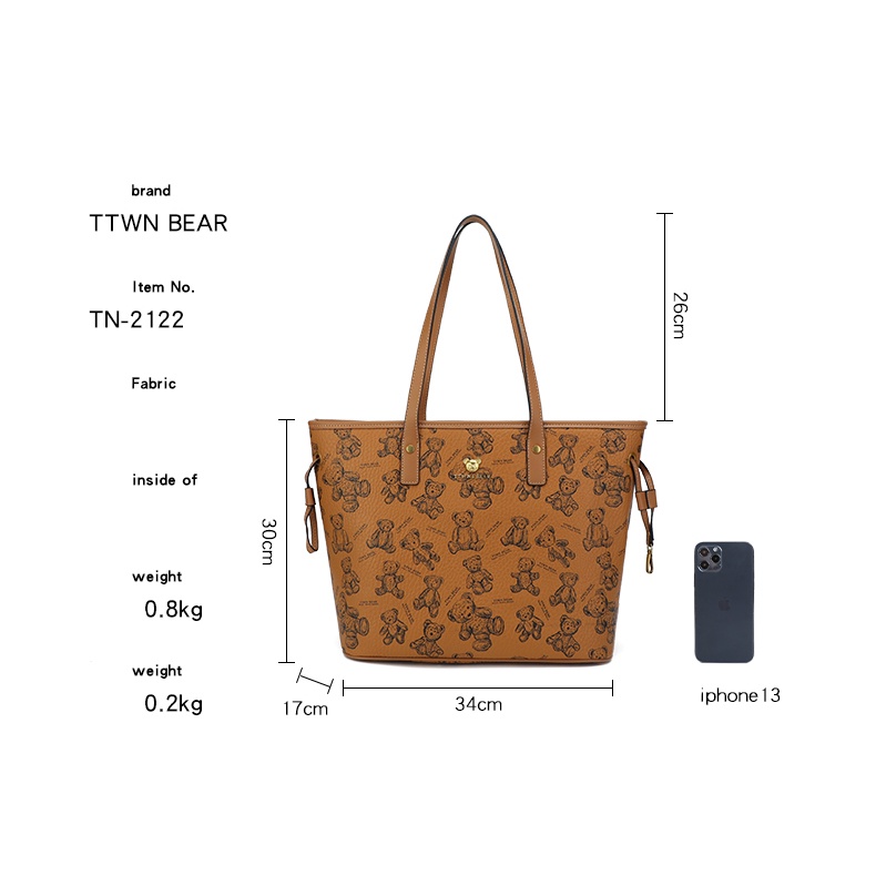 Túi tote TTWN BEAR TN2122 chính hãng
