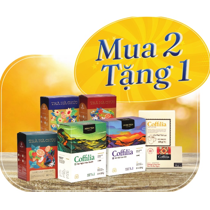 [Mua 2 tặng 1] Cà phê hòa tan Coffila 3in1 - Vị đậm 216g (12 gói),công nghệ sấy lạnh hiện đại