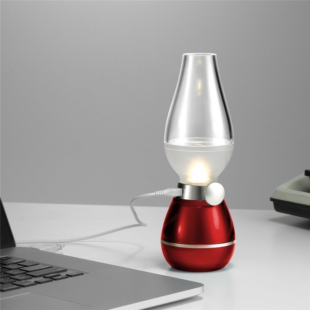 Đèn bàn thờ sạc điện hình đèn dầu MIN_HOUS