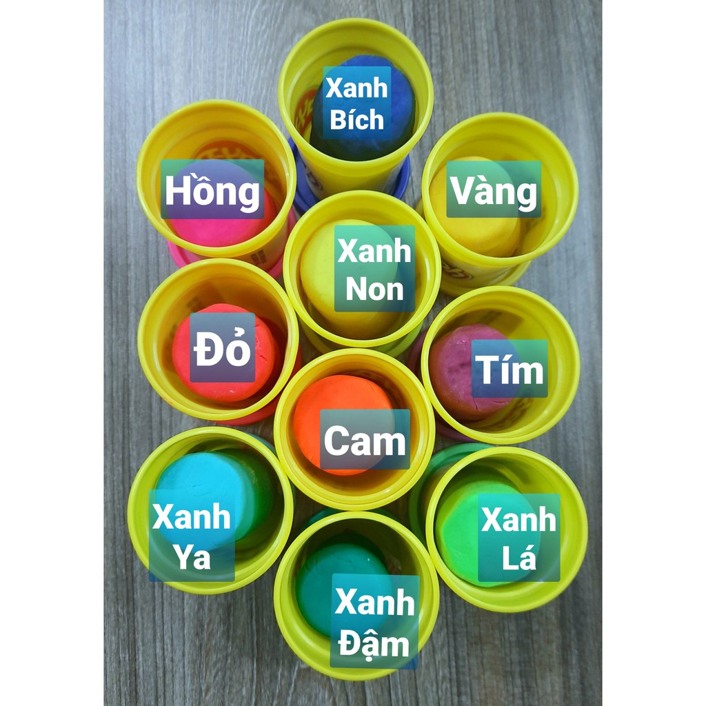 Hộp đất nặn an toàn Play Doh loại To-Hàng VNXK CLC-Tăng trí tưởng tượng và sự khéo léo cho bé-Giúp bé vừa học vừa chơi