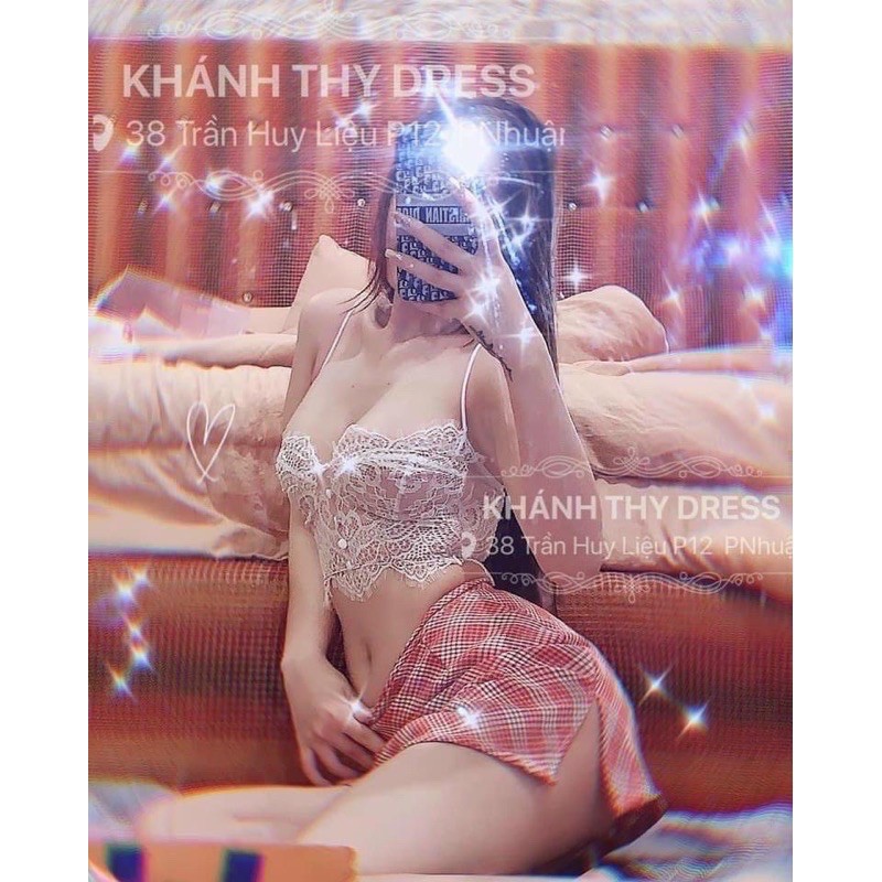 Áo 2 dây ren croptop, áo bra ren - z8U | BigBuy360 - bigbuy360.vn