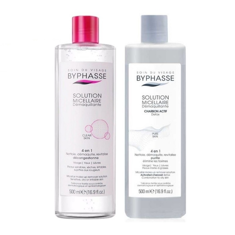Nước tẩy trang Byphasse 500ml micellar make-up remover solution