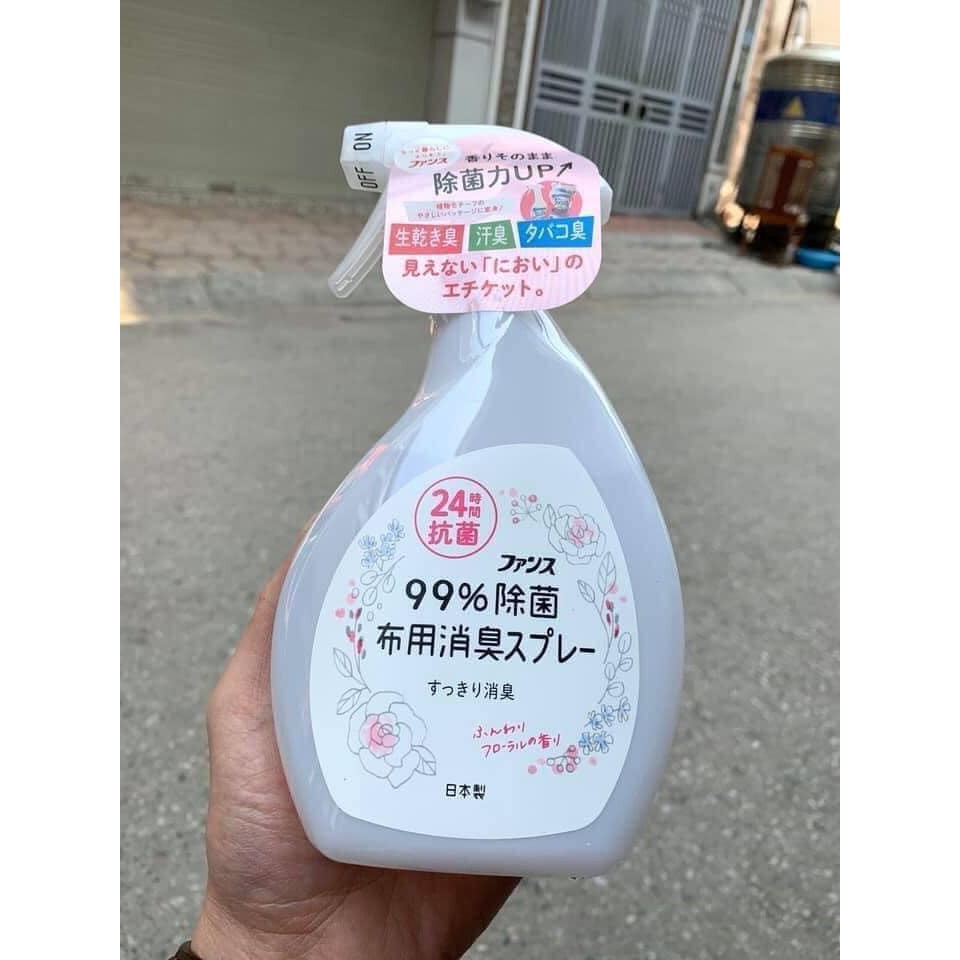 Xịt thơm và kháng khuẩn quần áo hương hoa 380ml