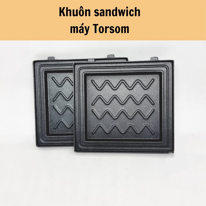 Khuôn kẹp nướng bánh mì, nướng thịt mini Torsom