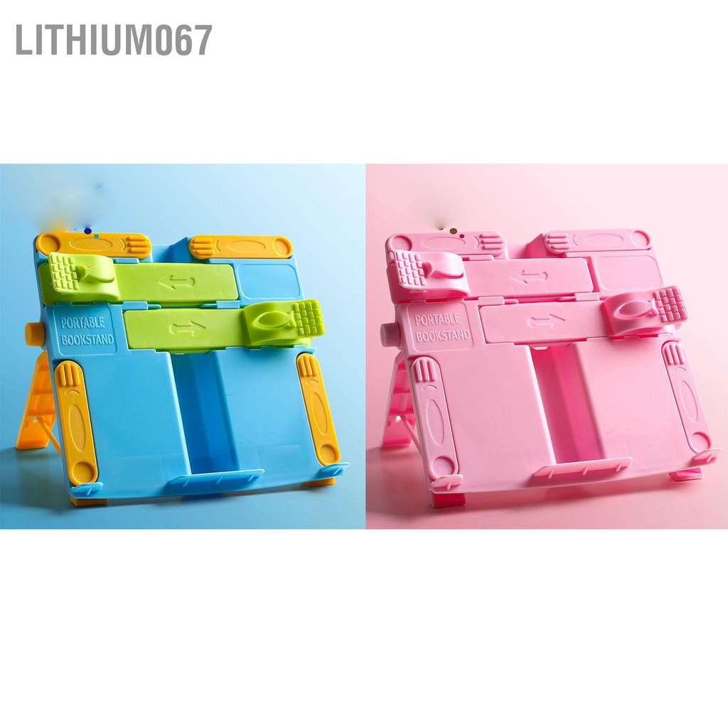 Lithium067 Giá đọc sách Di động Phim hoạt hình dễ thương Gấu Trẻ em Sinh viên Kính thiên văn có thể điều chỉnh