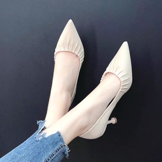 Giày cao gót da bóng 6cm