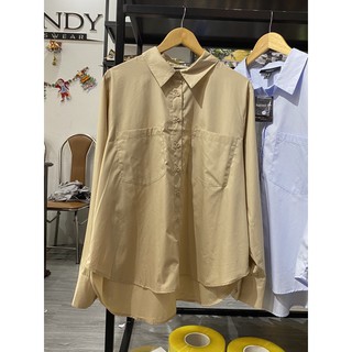 Sơ mi nữ dáng over size chất mát
