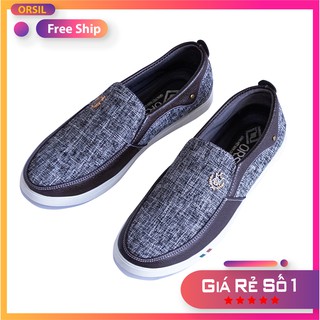 Giày lười vải nam chất liệu vải jean mã MD2