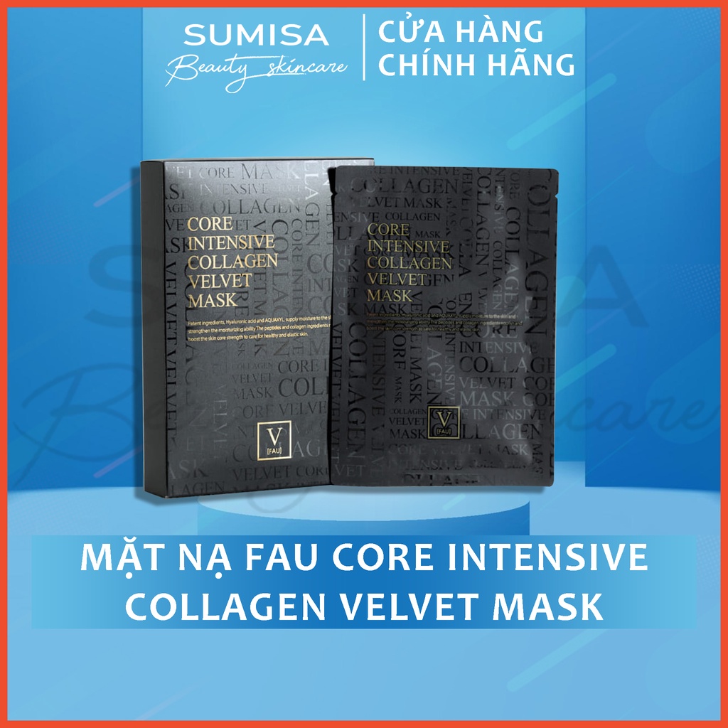 Mặt nạ V Mask FAU Core Intensive Collagen Velvet Mask - Da mịn như nhung