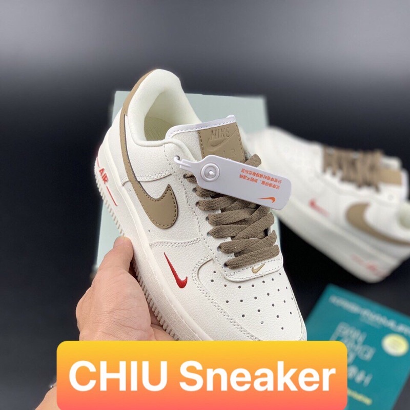 Giày thể thao Sneaker Air Force 1 Vệt Nâu Phiên bản SC - giay AF1 vệt nâu