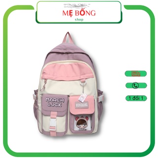 Balo đi học cho học sinh cấp 2 cấp 3 chất liệu vải dù chống thấm nước cao cấp, cặp sách nam nữ sinh đựng máy tính laptop