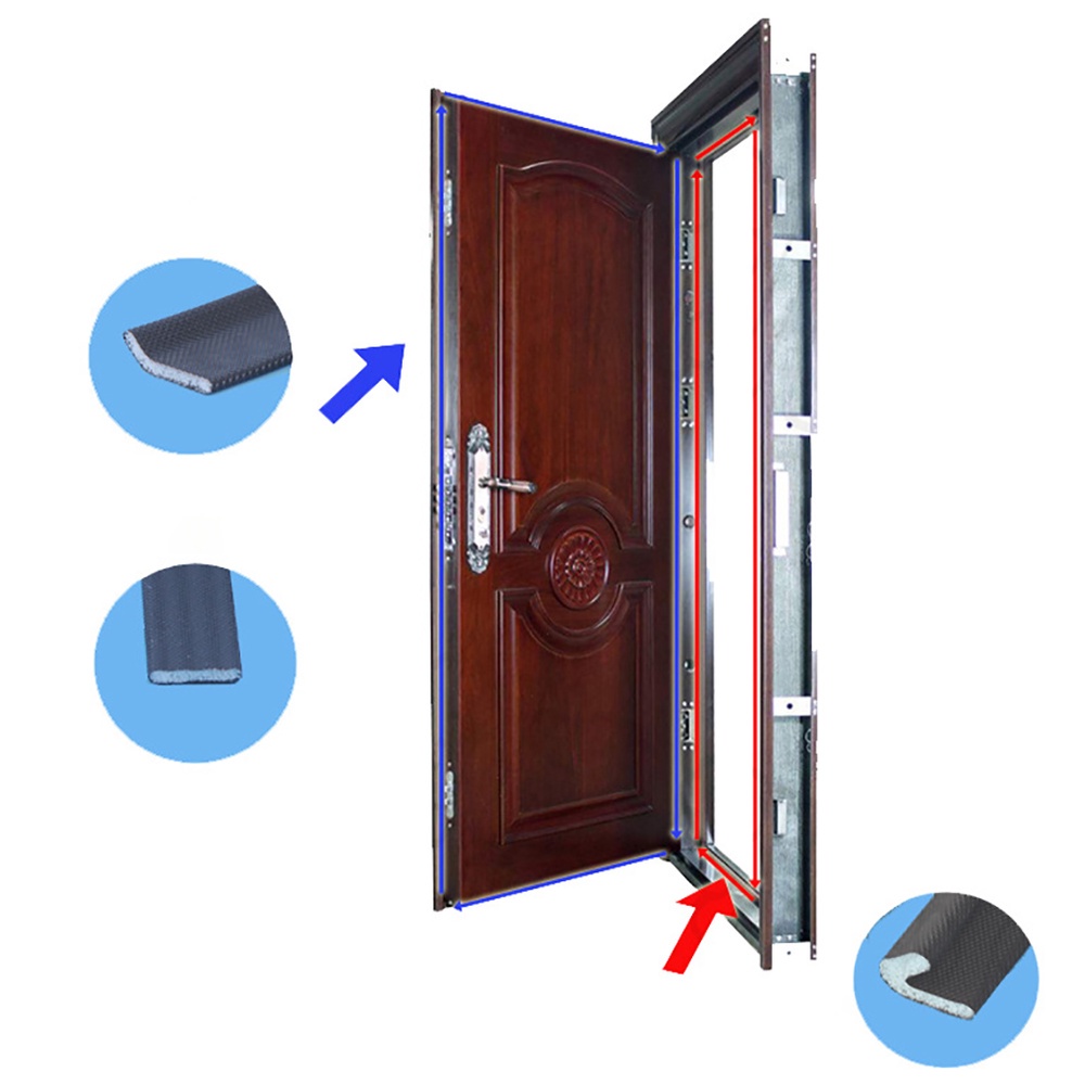 Cuộn dây xốp niêm phong khe hở cửa sổ cách âm nhiều kiểu dáng dài 5m