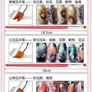Bộ cọ vẽ hoa