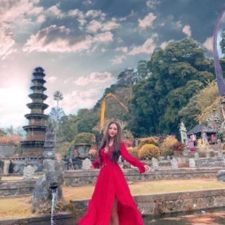 Đầm maxi đỏ