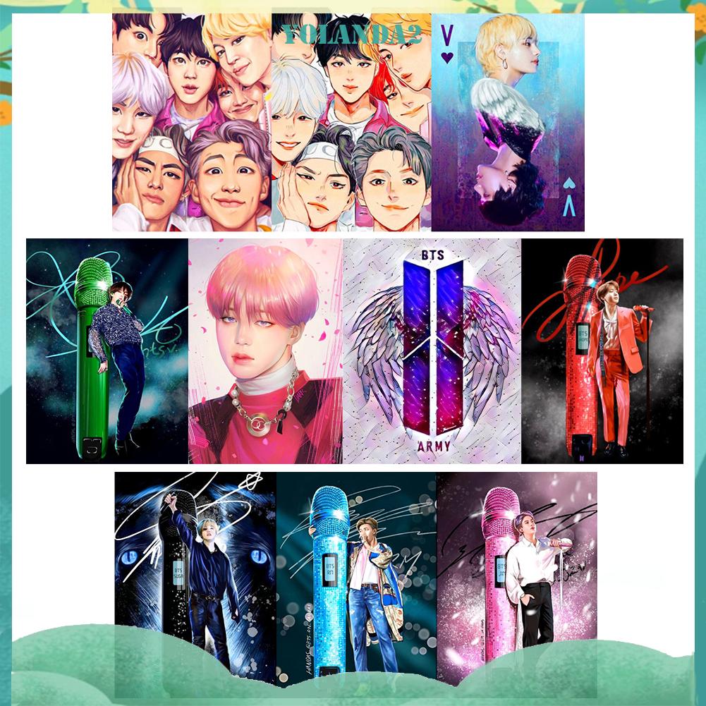 Bộ Tranh Đính Đá Đính Đá Tự Làm Hình Bé Trai Phong Cách Hàn Quốc