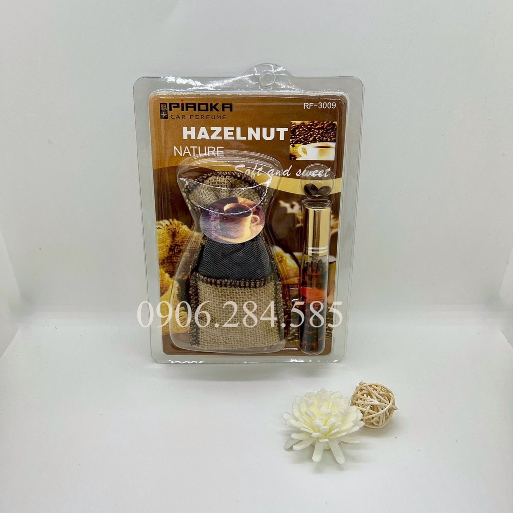 Túi Hạt Cafe Khử Mùi Treo Xe Ô tô, Tủ Quần Áo Tặng Kèm Tinh Dầu Giúp Tinh Thần Thư Thái, Sảng Khoái