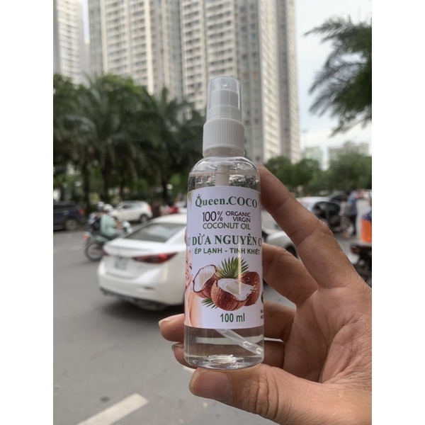 BAO SỈ SL- [Chai Xịt] Dầu Dừa Ép Lạnh 100% Nguyên Chất - Thơm nhẹ nhàng :  100ml - 50ml - 30ml - 20ml