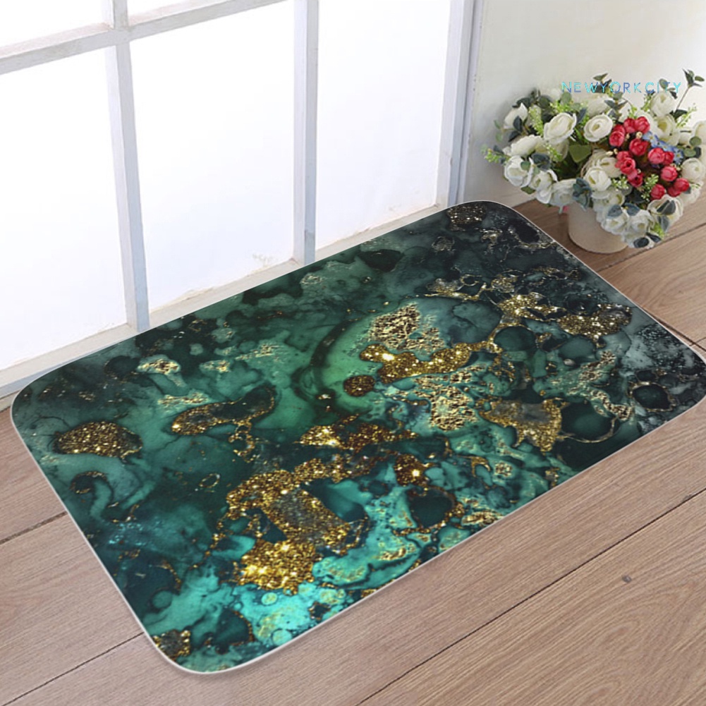 Thảm Chùi Chân Chống Trượt Họa Tiết Đá Hoa Cương 40x60cm