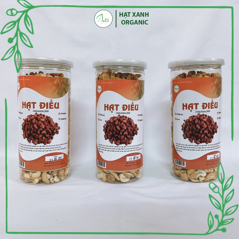 Hạt Điều Vỡ Đôi Bình Phước Rang Ít Muối 500g
