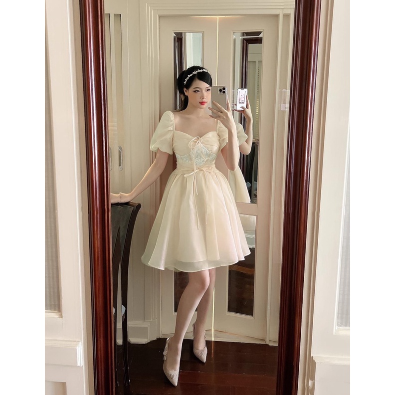 (Free ship) Mẫu Đầm Thiết Kế  Đa Năng -Mặc Trễ Vai Hay Hai Dây Đều Được UP VLTN Shop