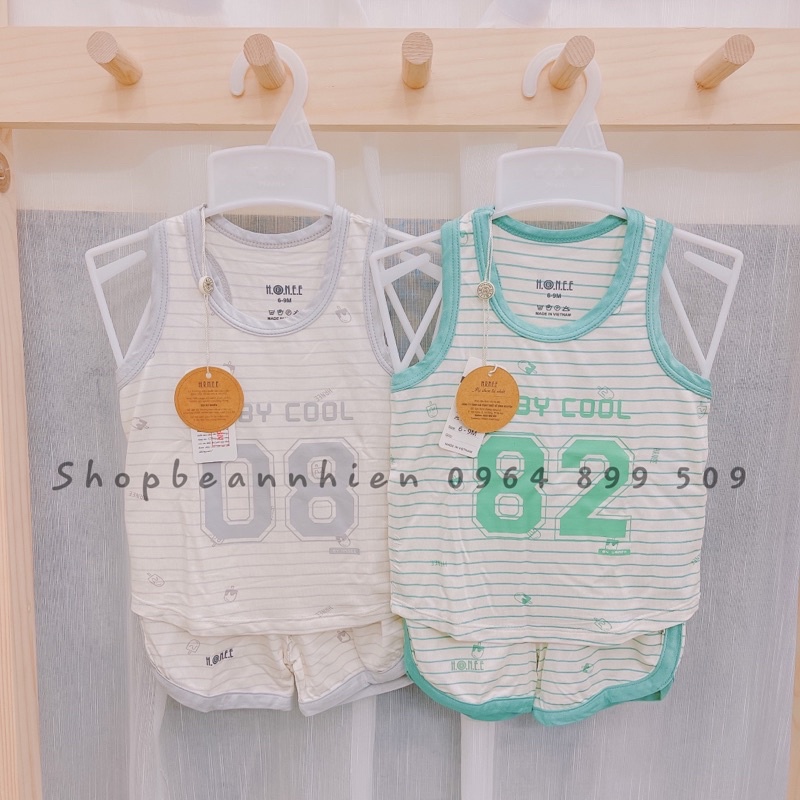Bộ ba lỗ Hrnee cho bé 6-9m