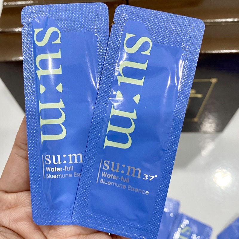 Combo 10 gói tinh chất dưỡng da Su:m37 Water Full Bluemune Essence - Chuẩn Auth