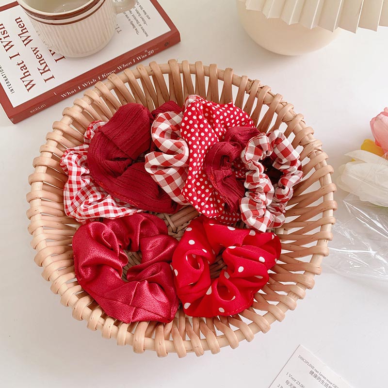 Dây Buộc Tóc Co Giãn Thời Trang Hàn Quốc Cho Nữ Hair Scrunchies