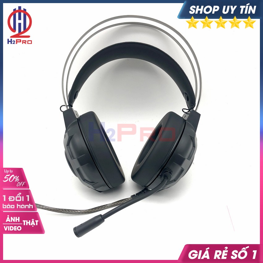 Tai Nghe Gaming Giả Lập 7.1 Usb E-7005, Tai Nghe Gaming Có Dây Chụp Tai Cao Cấp Có Micro, Dây Dài 1.5M- H2Pro Audio