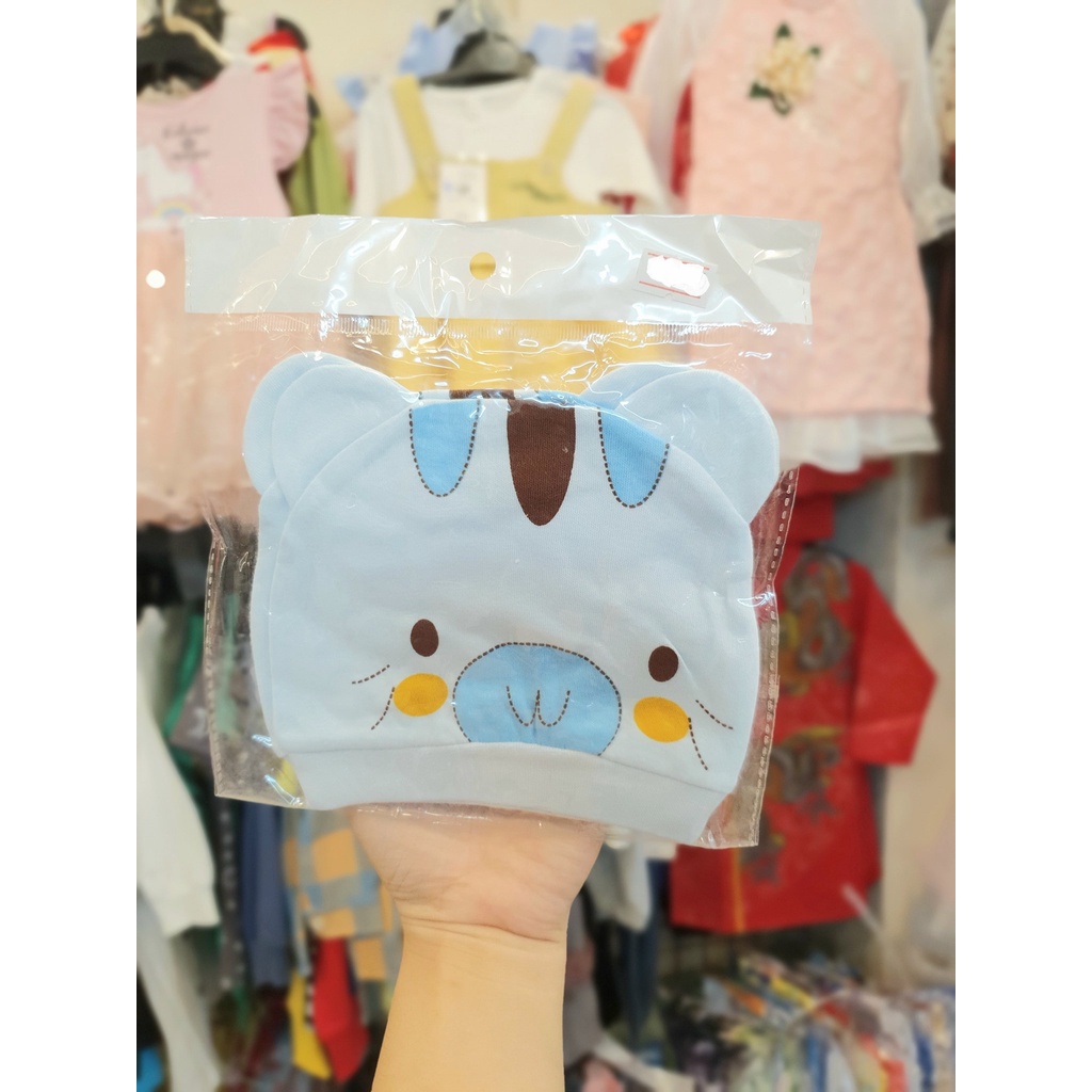 [FLASH SALE] Nón len sơ sinh cho bé 0-3 tháng tuổi hàng Quảng Châu cao cấp