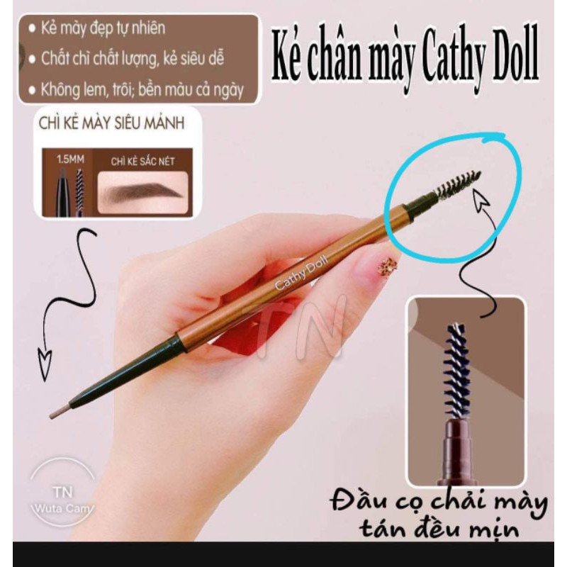 Chì Kẻ Mày Siêu Mảnh Cathy Doll Skinny Brow Pencil 0.05g