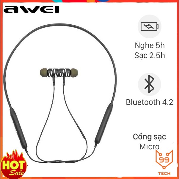 Tai nghe Bluetooth Awei G51BS Đen