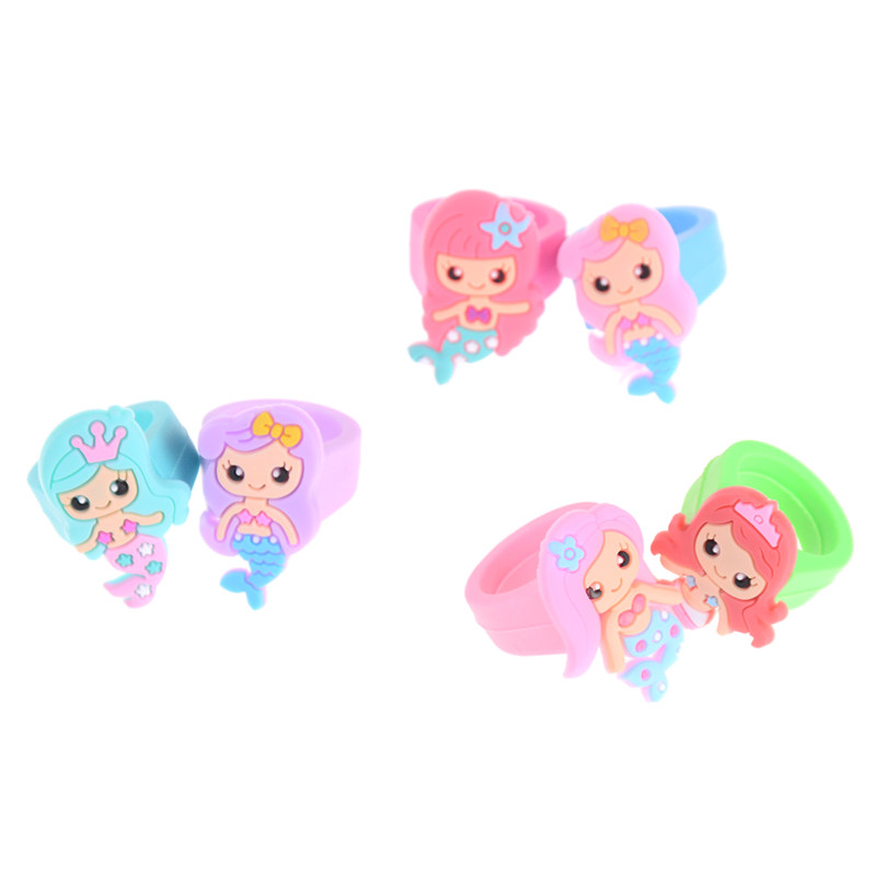 1 Nhẫn Nhựa Hình Nàng Tiên Dễ Thương Xinh Xắn