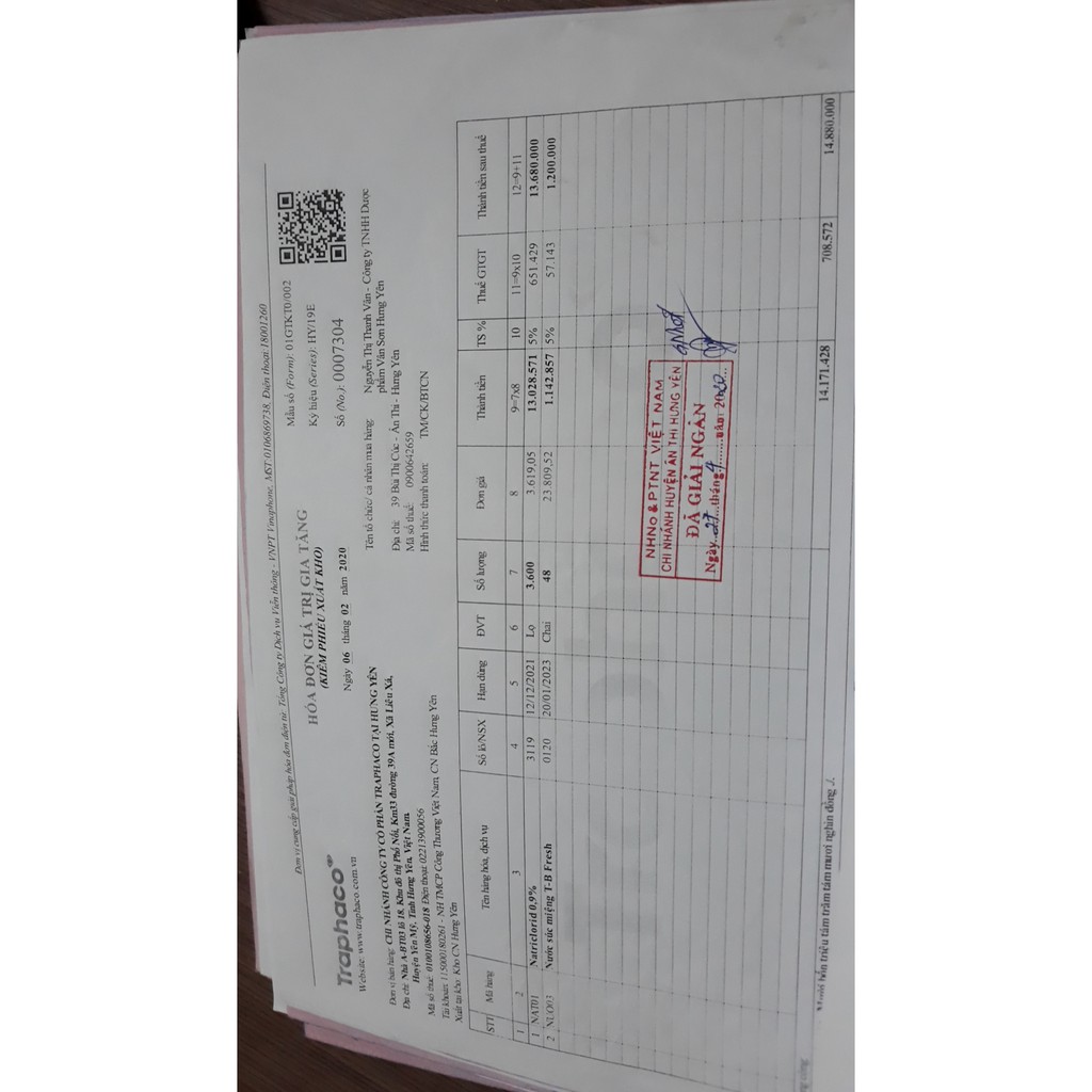 Nước súc miệng TB Traphaco 500ml
