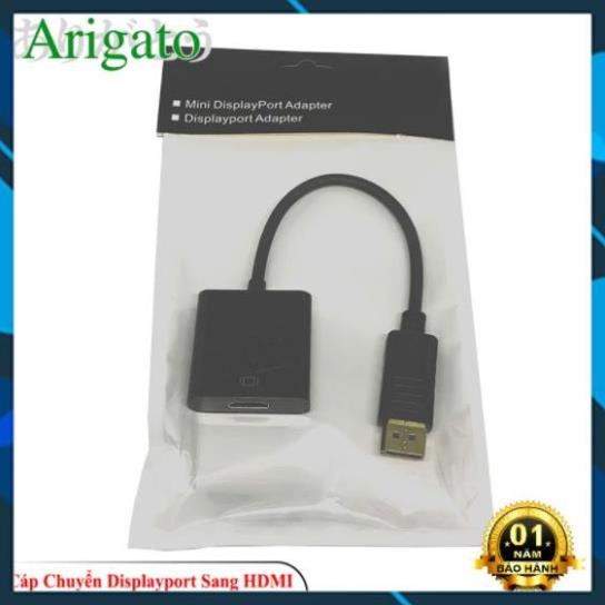 Cáp chuyển Display Port to HDMI, display port ra hdmi - Chuyển từ Máy tính, Laptop qua Máy chiếu hoặc Tivi