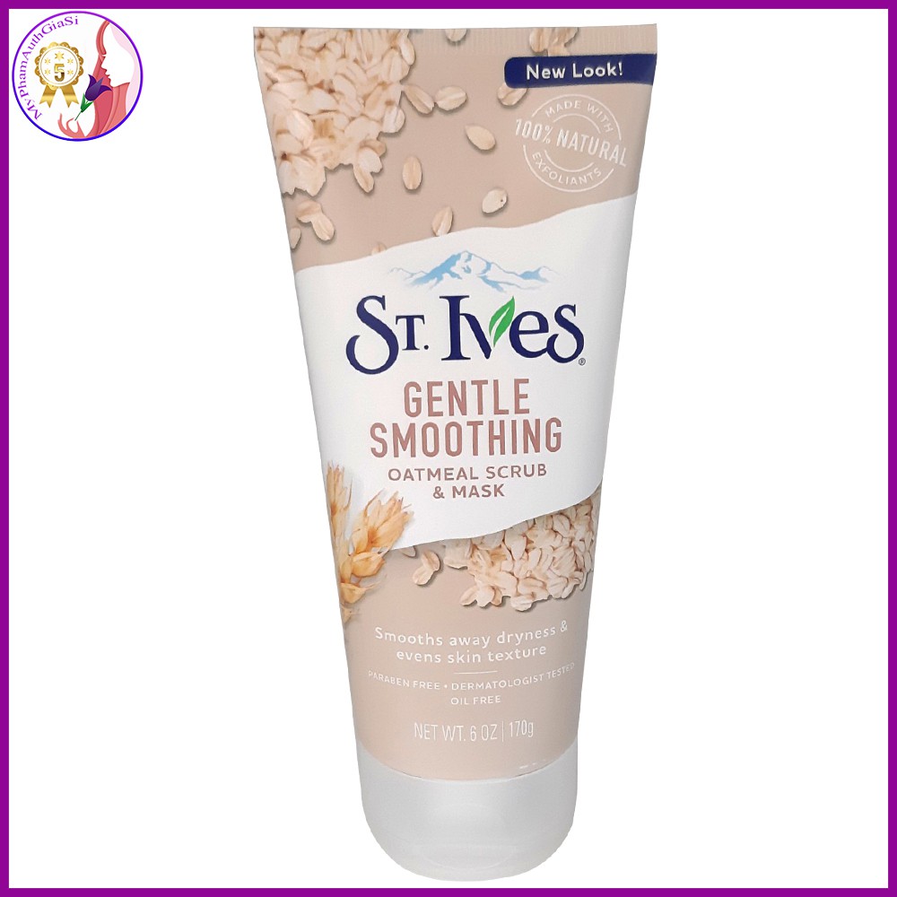 Sữa Rửa Mặt ST.IVES Tẩy Da Chết Chiết Xuất Yến Mạch 170g USA