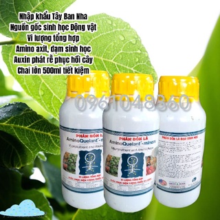 Chai 500ml phân bón lá sinh học Amino Quelant minors, khóa cây, phục hồi cây, kích lá, kích rễ