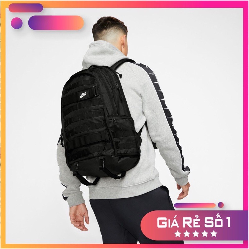 Balo laptop 15.6'' phủ PU chống thấm tốt, ngăn chính rộng đi làm/ du lịch đen/camo rằn ri