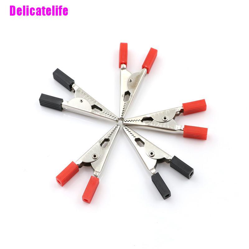 Set 5 kẹp cá sấu thử điện 50mm chuyên dùng