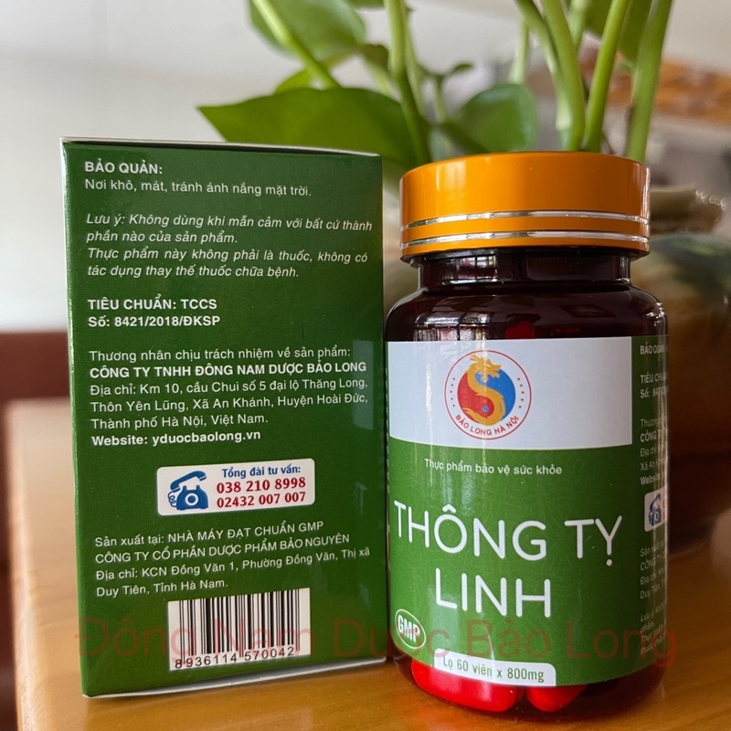 Viên uống giảm Viêm Xoang Thông Tỵ Linh -  Giảm viêm mũi cấp và Mãn Tính, Nghẹt Mũi, Sổ Mũi, Đau Nhức Mũi