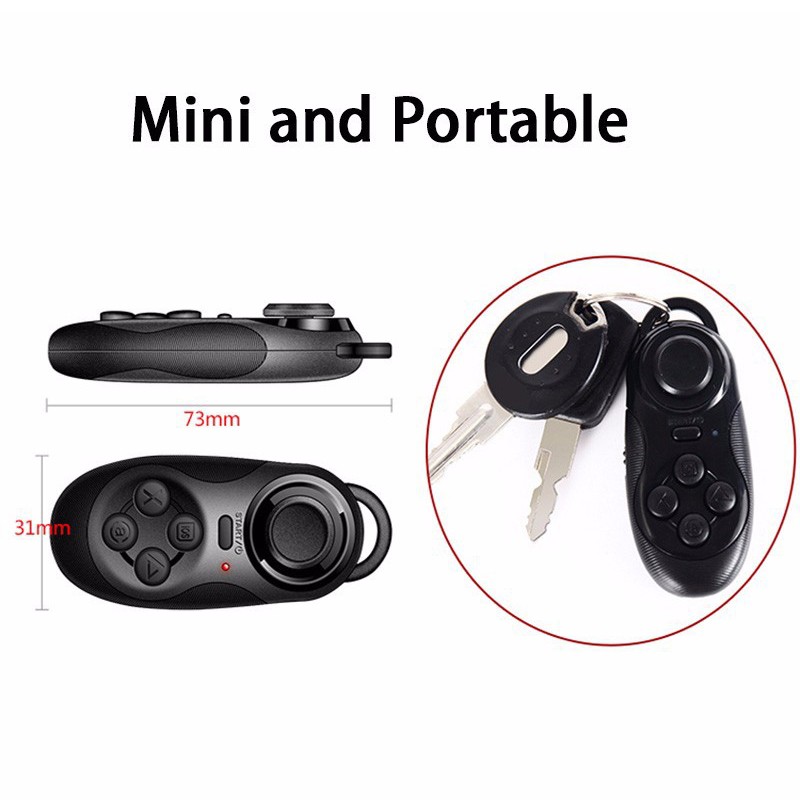 Tay Cầm Điều Khiển Chơi Game Bluetooth Mini Cho VR PC Điện Thoại