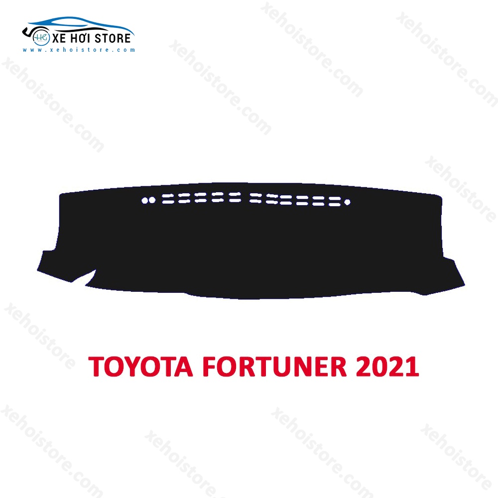 Thảm Taplo xe Toyota Fortuner từ năm 2014 đến năm 2021 chất liệu nhung, da carbon, da vân gỗ