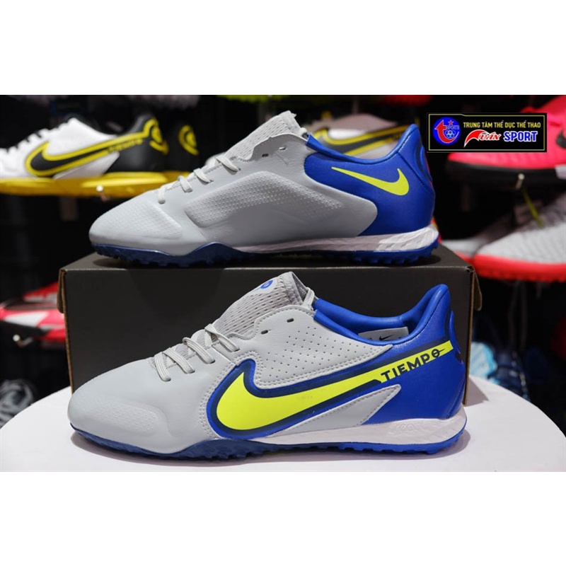 Giày Tiempo Legend 9 Pro TF - Xám xanh