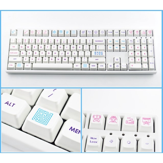 Keycap PBT chủ để Game, dày 1.5mm, Keycaps cho bàn phím cơ