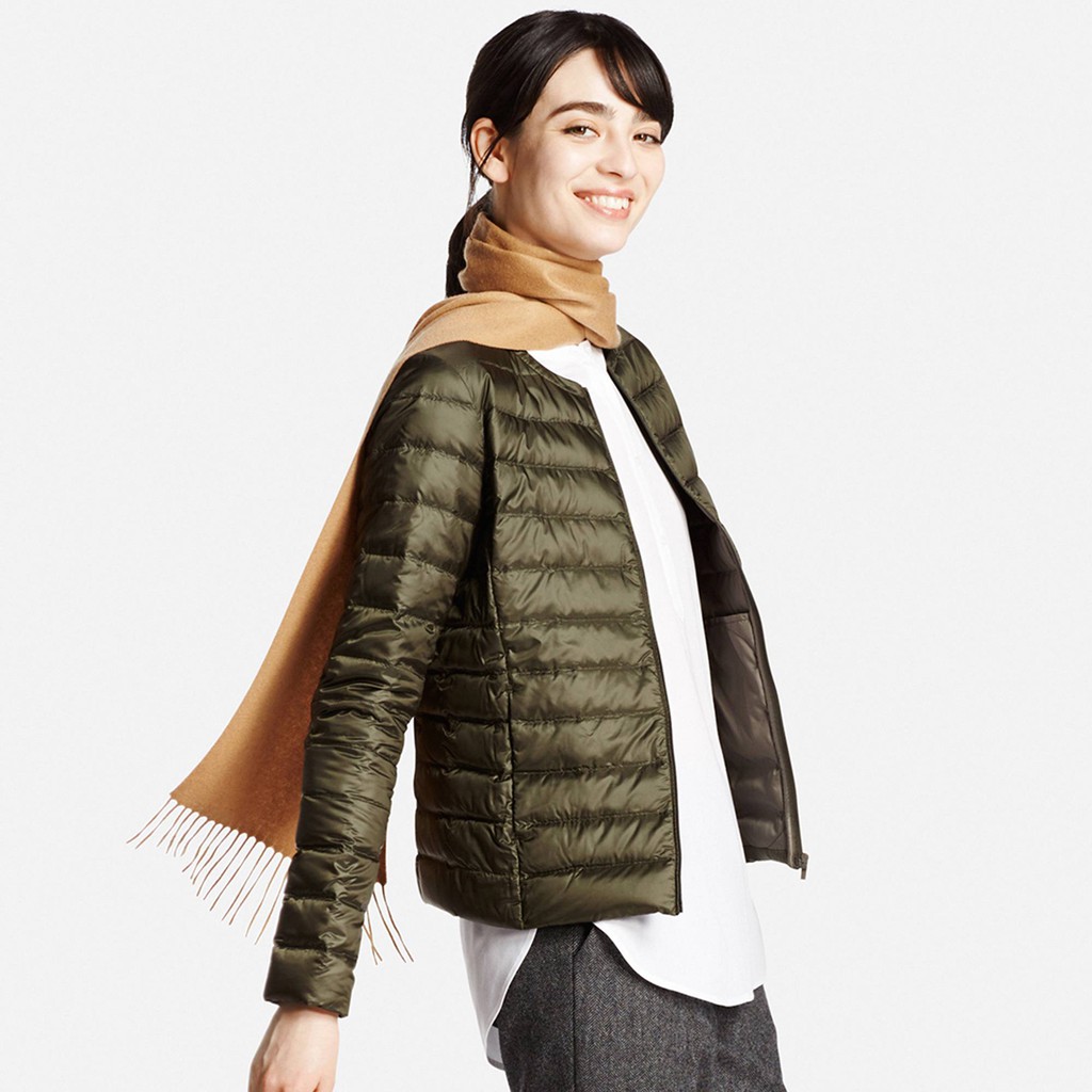 Áo lông vũ không cổ uniqlo